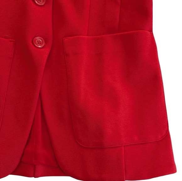 Anthropologie Maeve Scoop Neck Cut Away Blazer Size Medium - Picture 8 of 12